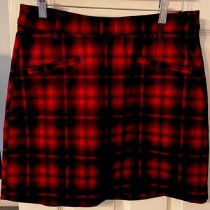 Plaid mini skirt
